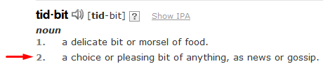 Tidbits