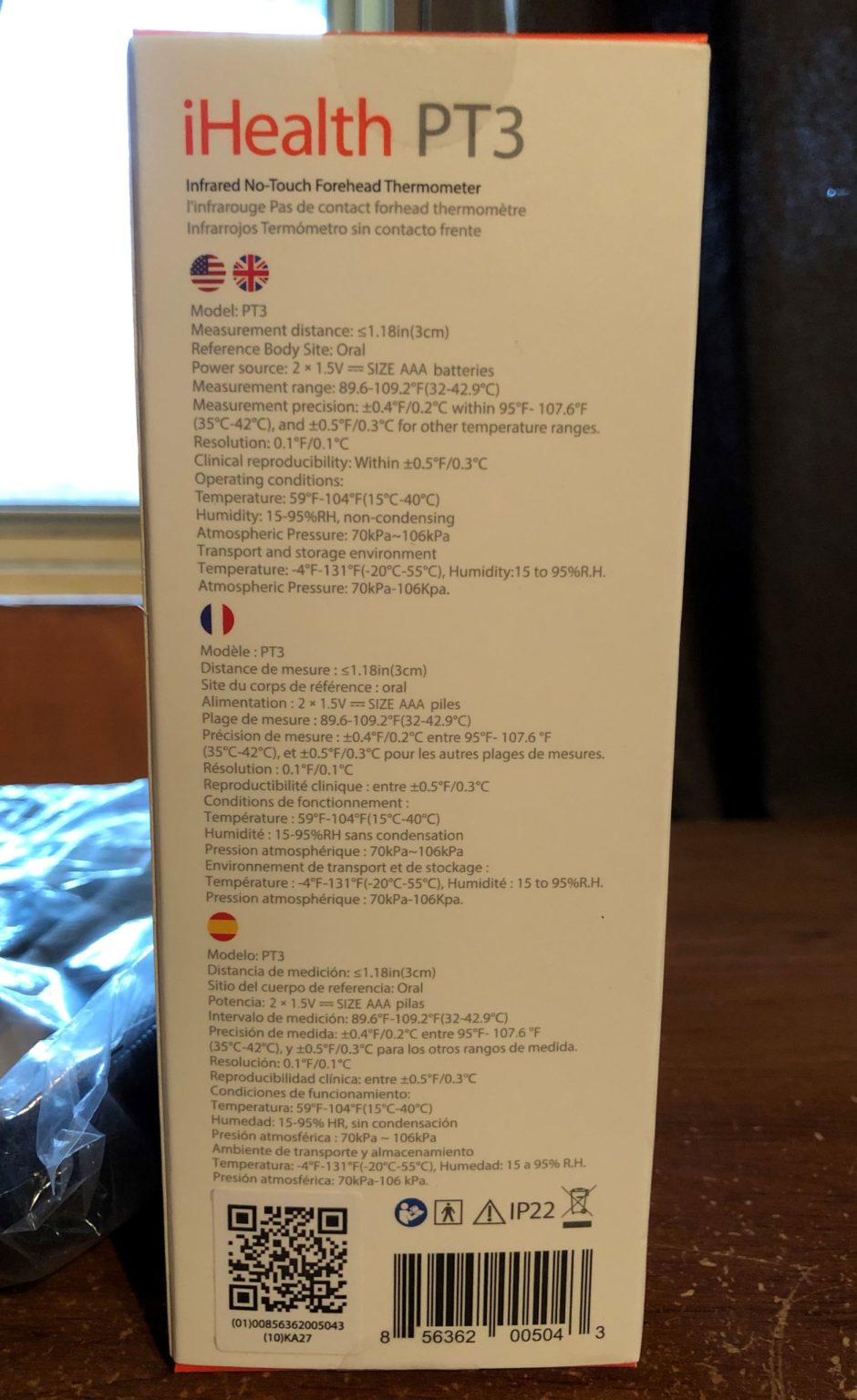 iHealth Thermometer PT3