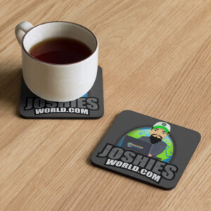 JoshiesWorld Cork-back coaster