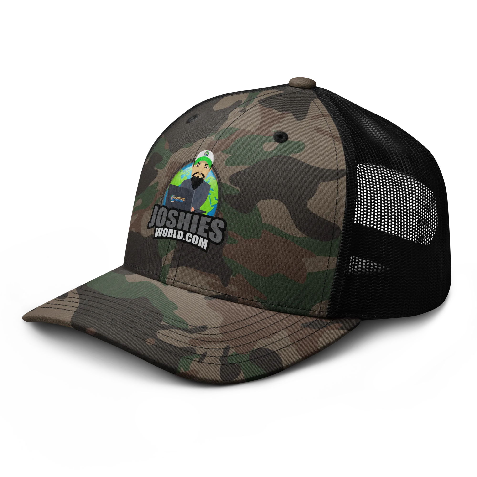 JoshiesWorld Camo Trucker Hat - Image 4