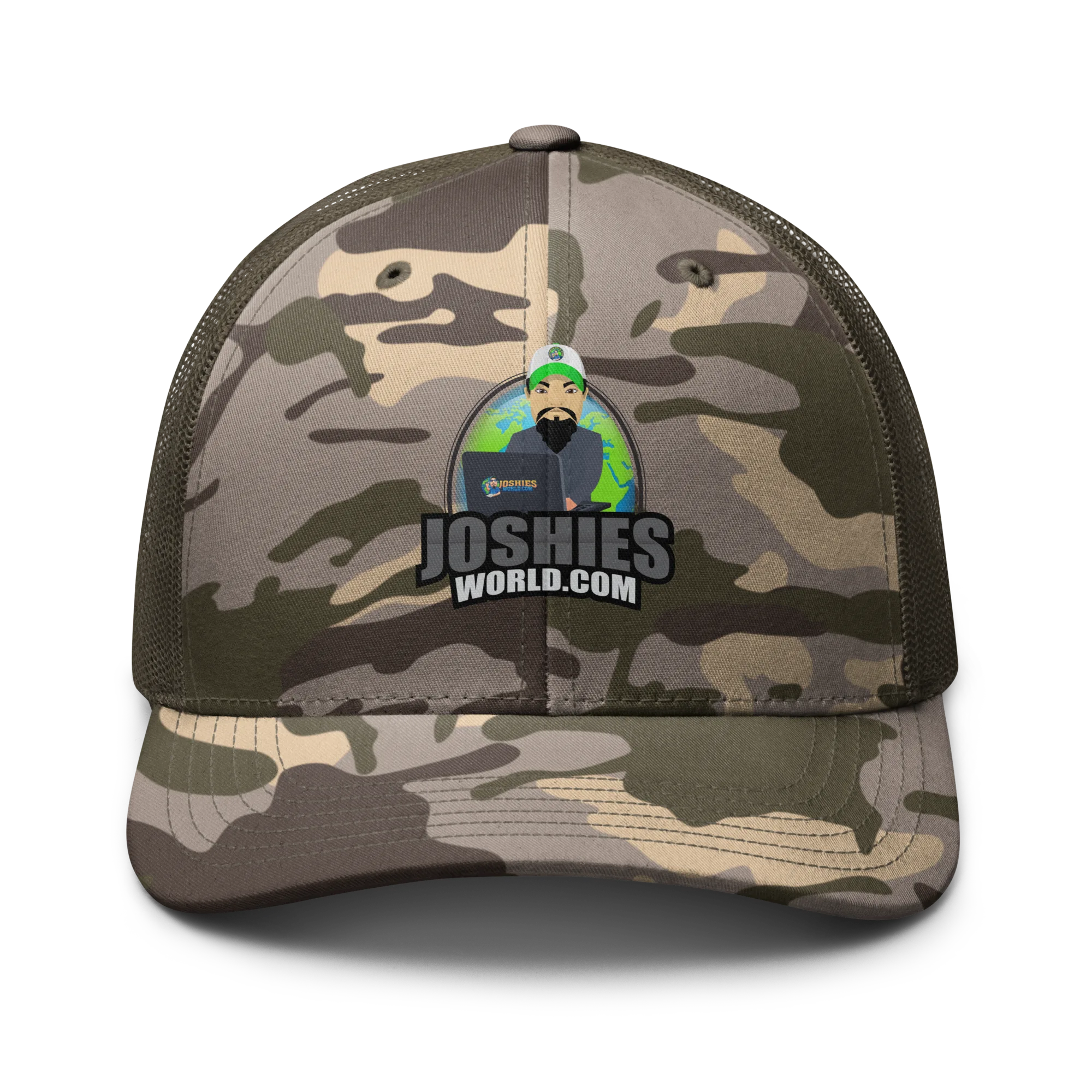 JoshiesWorld Camo Trucker Hat - Image 3