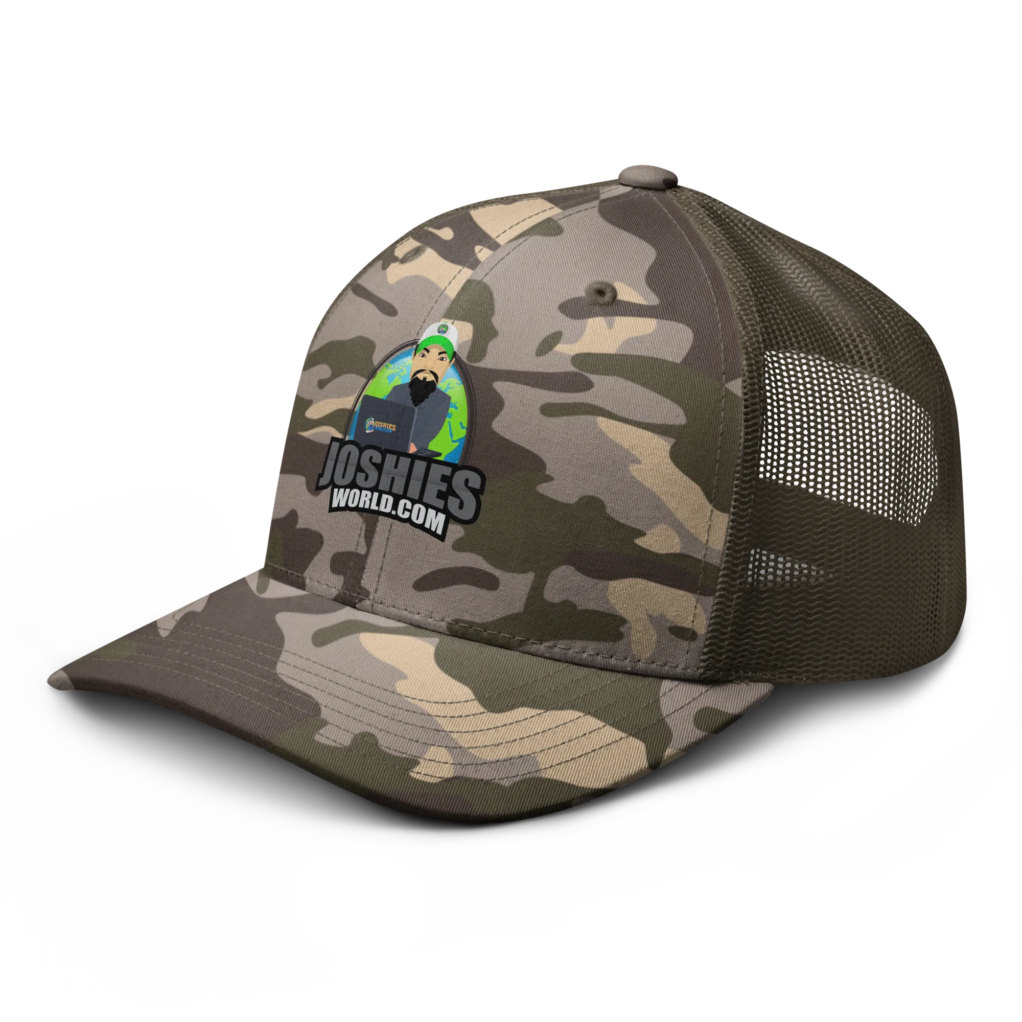 JoshiesWorld Camo Trucker Hat - Image 6