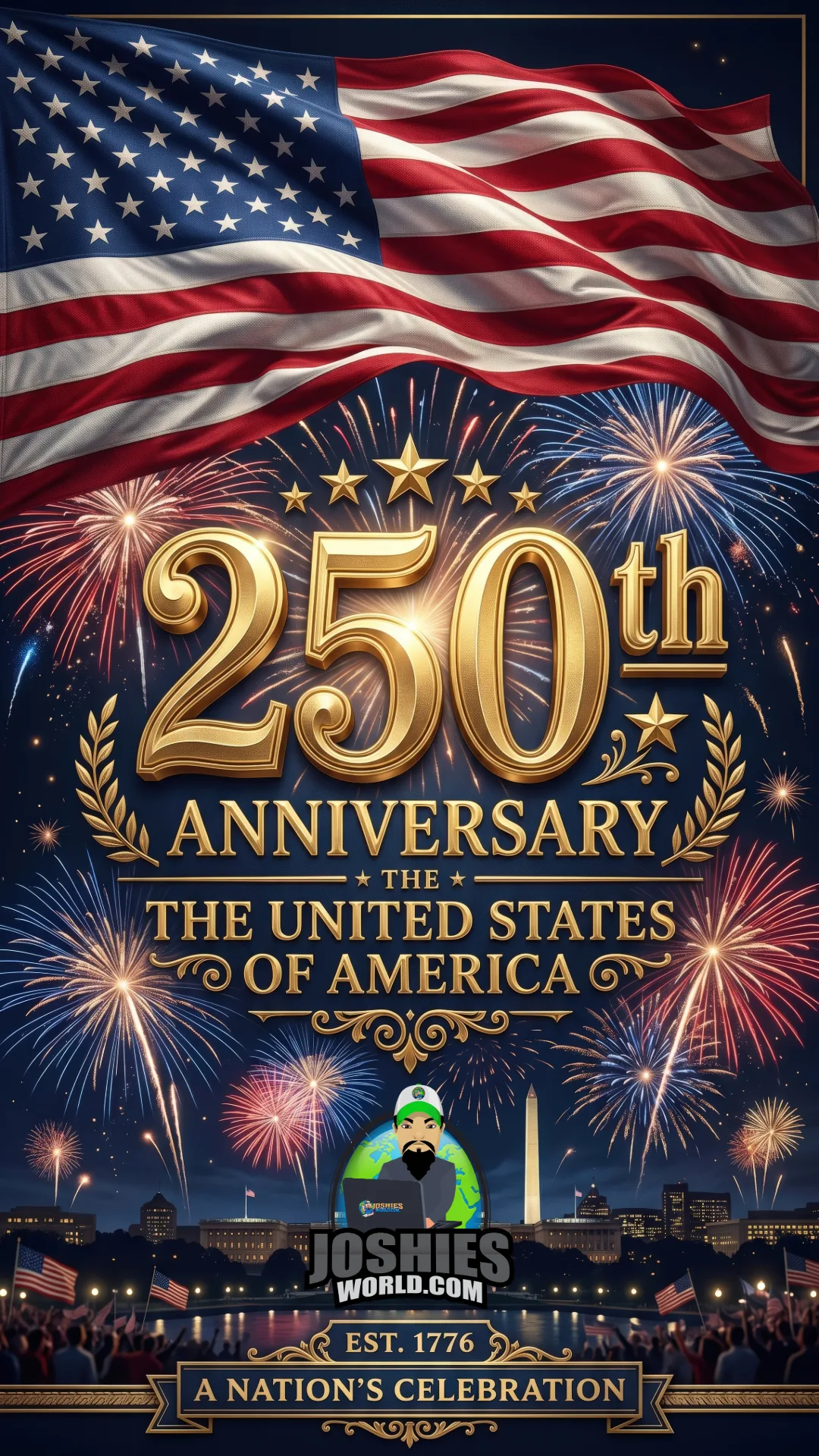 Happy 250th Birthday, United States of America | JoshiesWorld